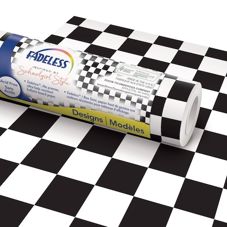 Fadeless Schoolgirl Style Bulletin Board Paper, 48in. x 50ft. Roll, Retro Hopscotch P0040095